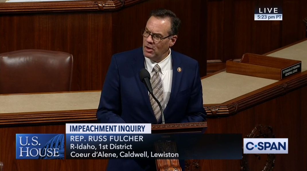 WATCH: Rep. Russ Fulcher Floor Speech on the Impeachment Inquiry